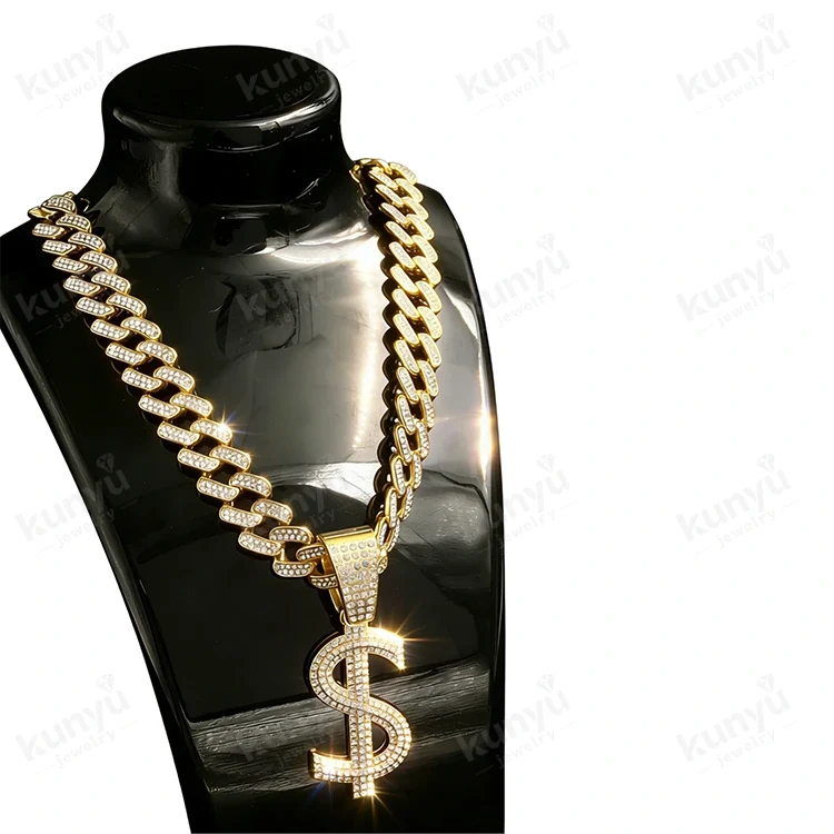 Kalung Tanda Dolar Hip Hop