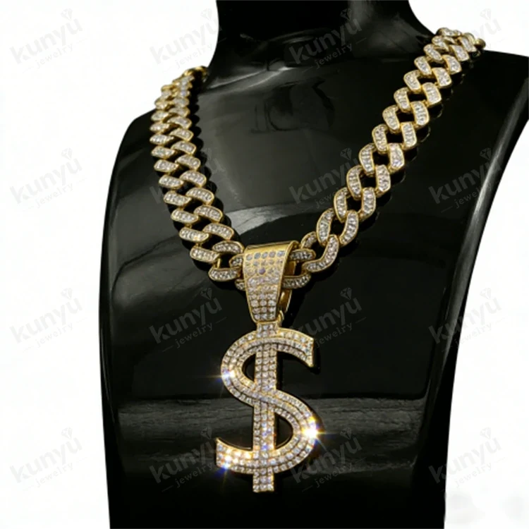 Kalung Tanda Dolar Hip Hop